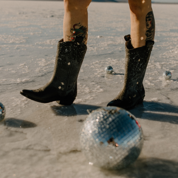 Rubber 2025 cowgirl boots
