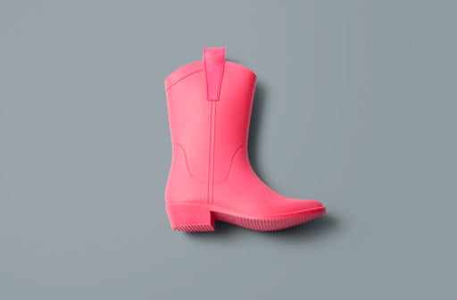 Atomic Pink ADULT All Weather Rubber Cowboy Boots– DakotaRidge