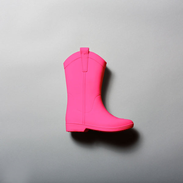 Bone White Kid's All Weather Rubber Cowboy Boots