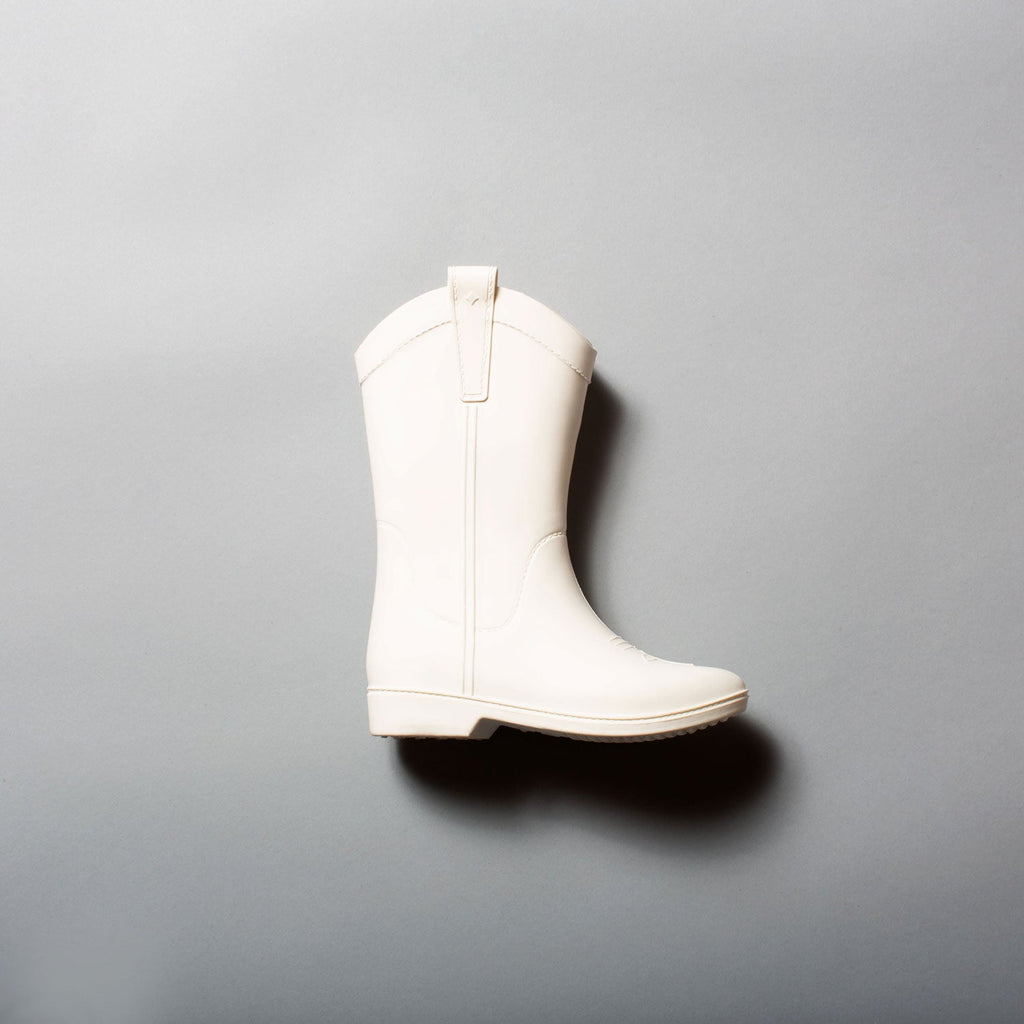 dakota ridge bone white kid's all weather rubber cowboy boots main